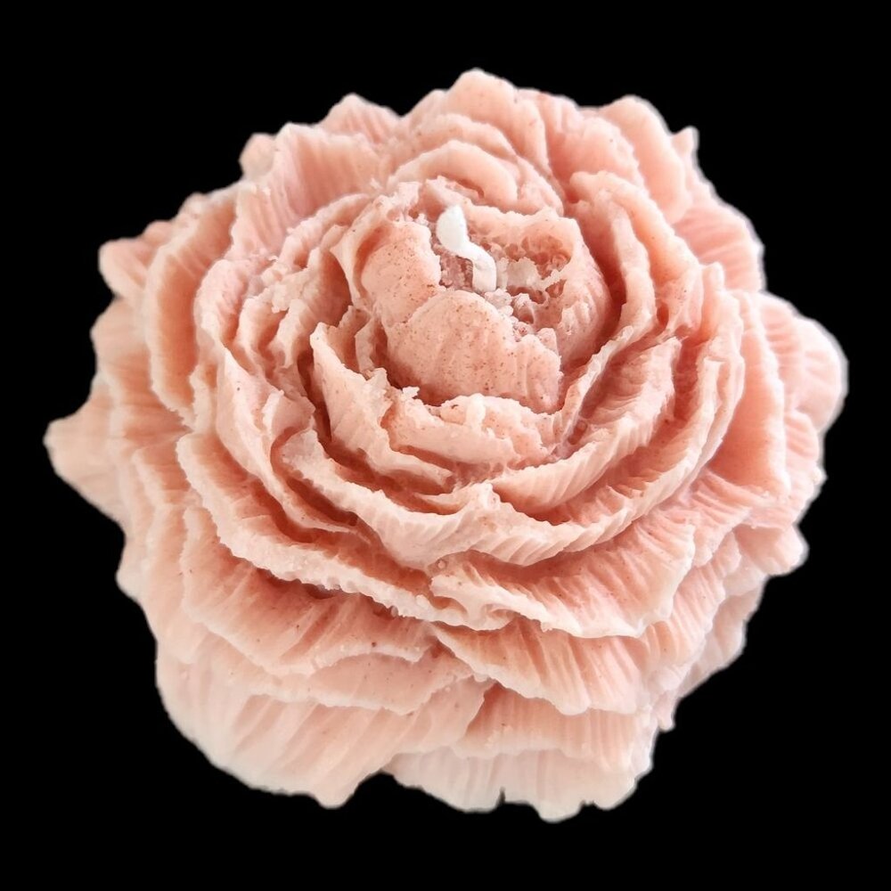 NEW Camellia Candle Rose Shaped Scented Small Soy Wax Hand Poured